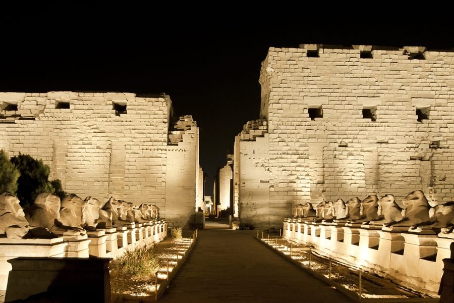 Image of Karnak Temple with the alt text 